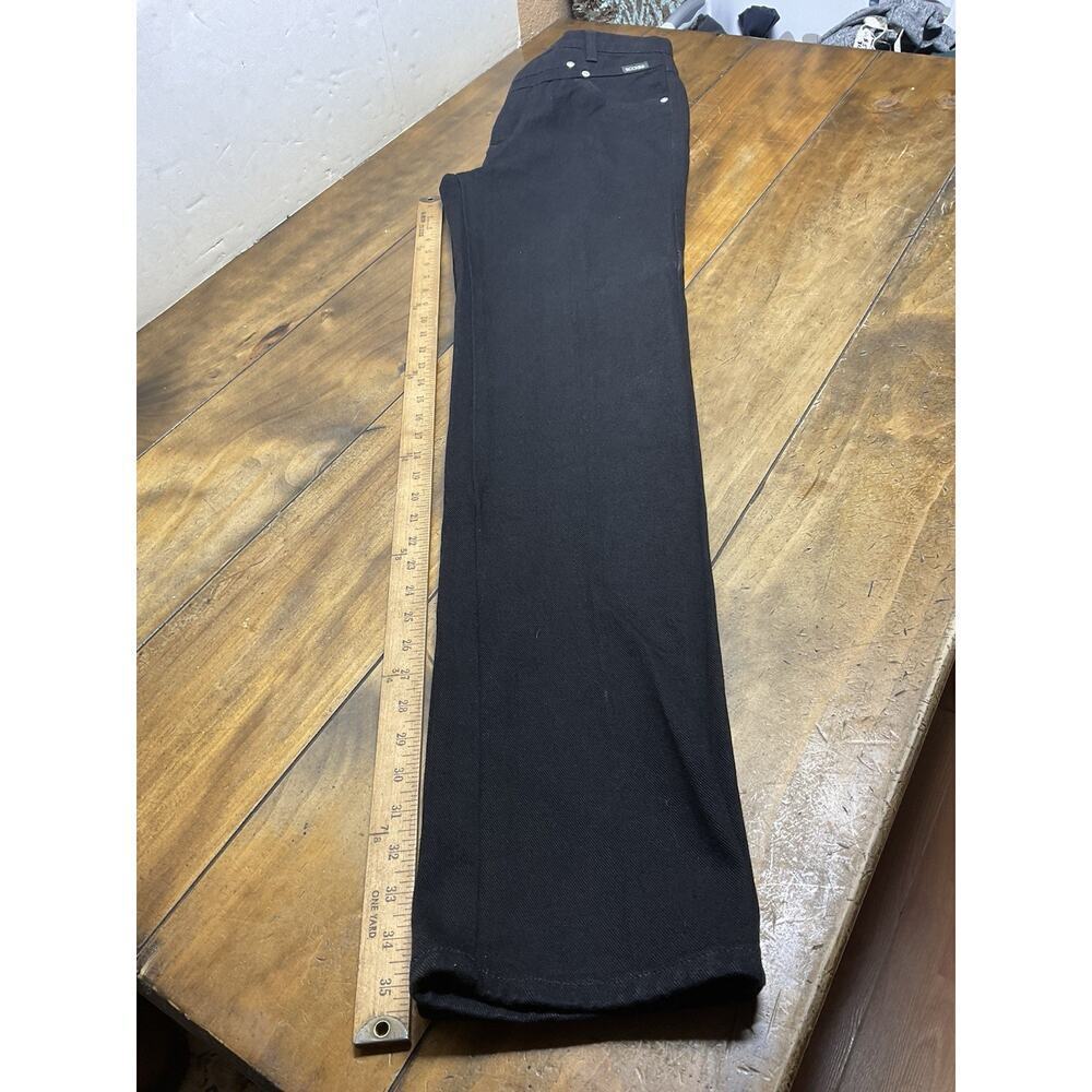 Vintage Rockies Western Mom High-waisted Bare Back Studded Black Jeans-7/8 XLong - Picture 10 of 10